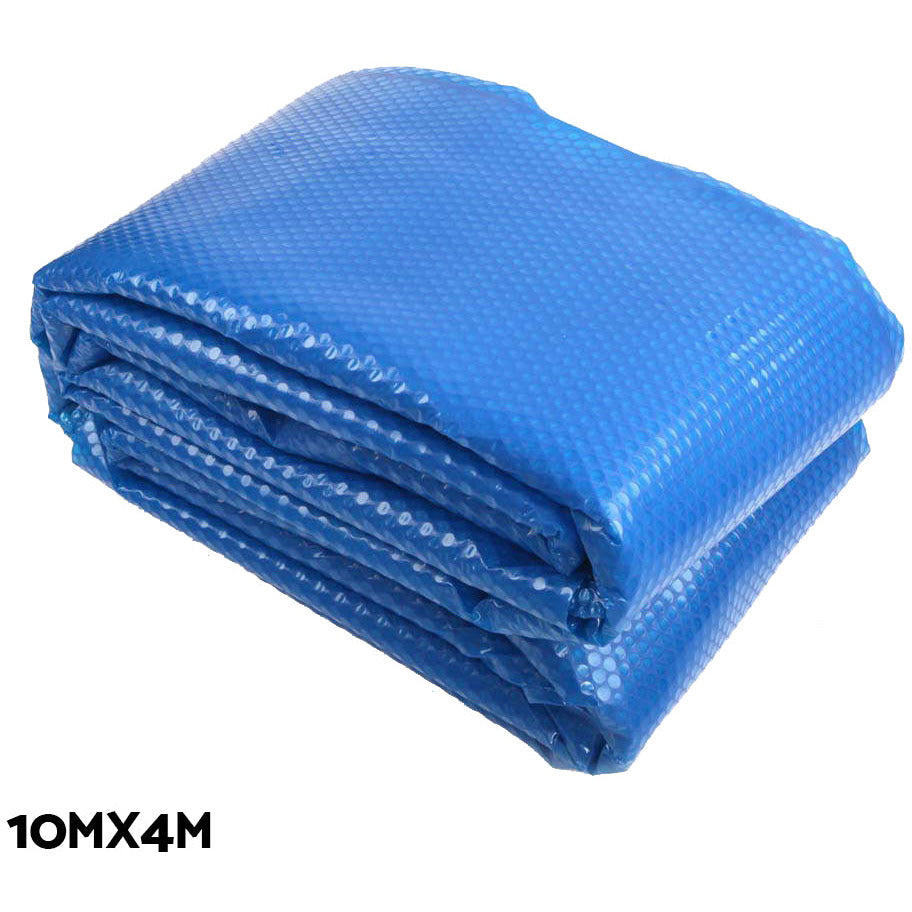Aquabuddy Solar Swimming Pool Cover Roller 10x4M Blanket Bubble Heater 500Micron