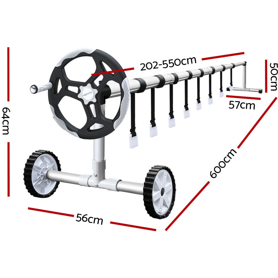 Aquabuddy Pool Cover Roller Blanket Bubble Heater Solar Swimming Covers 8x4.2M