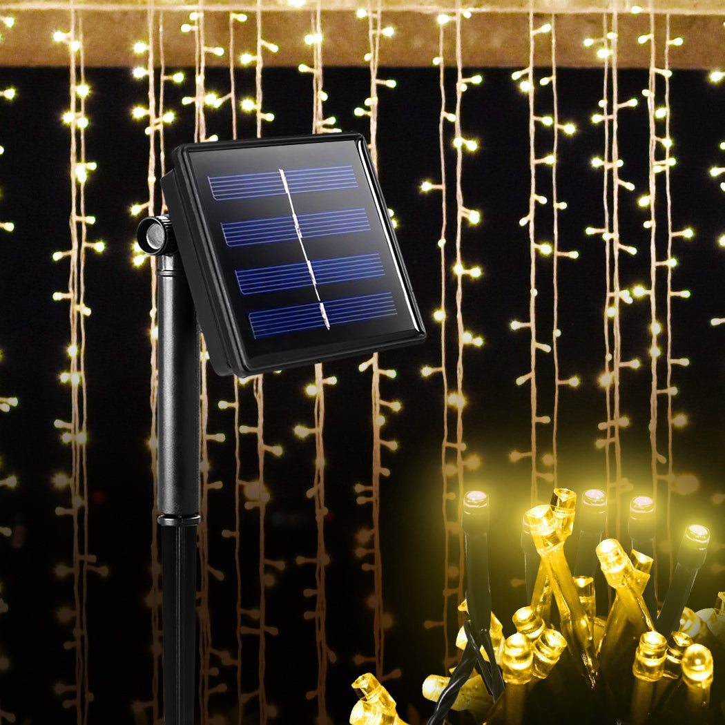 Solar Powered LED Fairy String Lights Outdoor Garden Party Wedding Controller