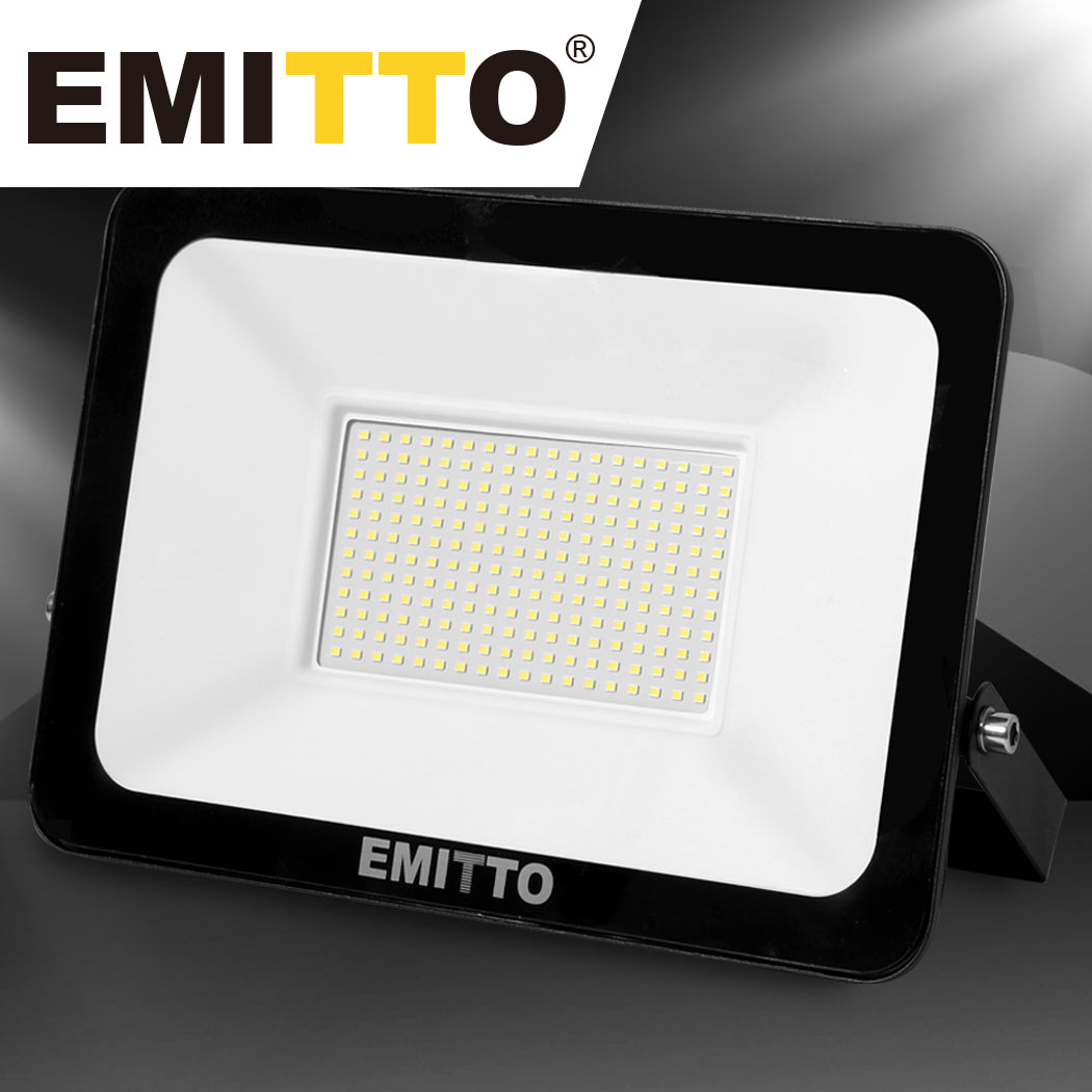 Emitto LED Flood Light 150W Outdoor Floodlights Lamp 220V-240V IP65 Cool White
