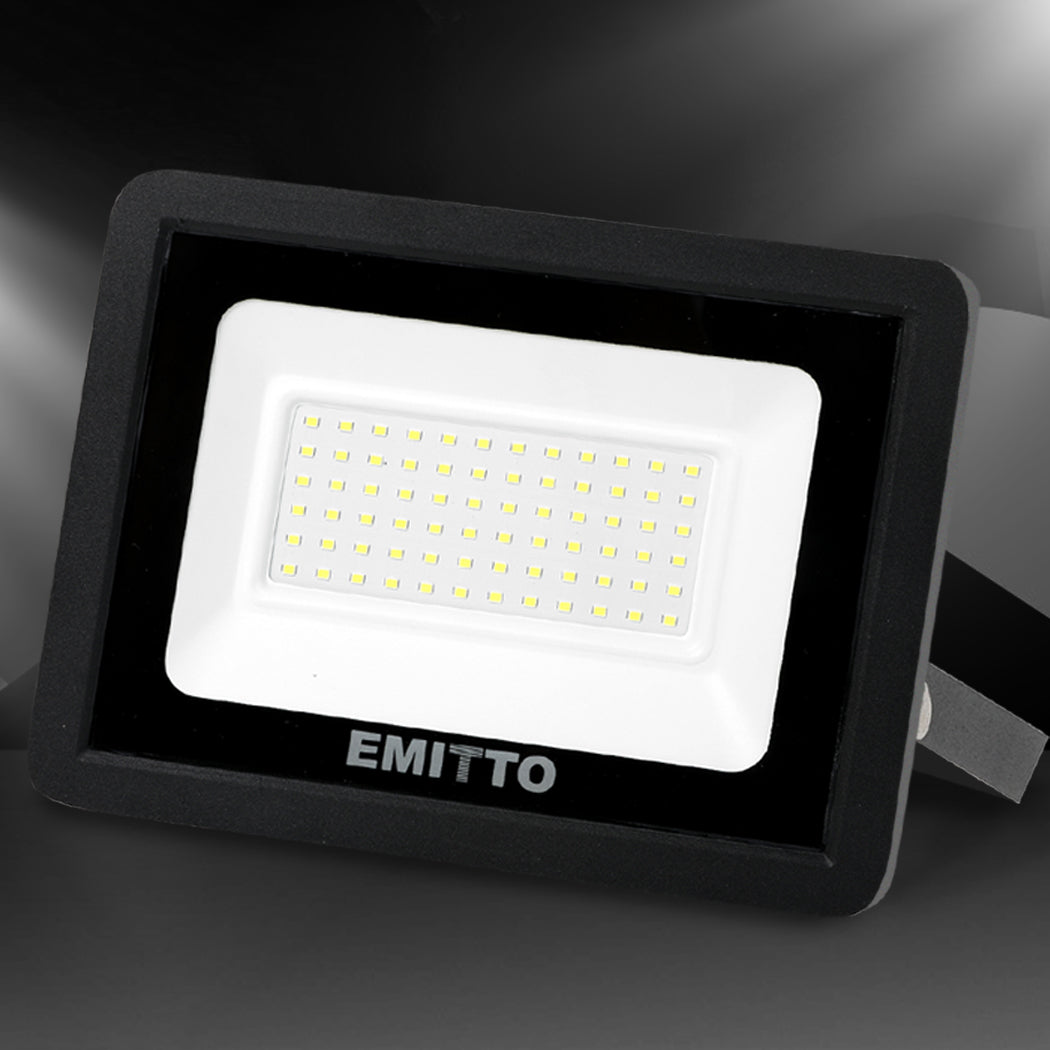 Emitto LED Flood Light 50W Outdoor Floodlights Lamp 220V-240V Cool White