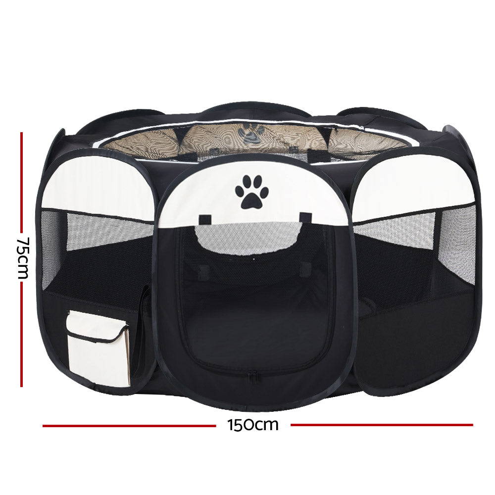 i.Pet Pet Dog Playpen Enclosure Crate 8 Panel Play Pen Tent Bag Fence Puppy 3XL