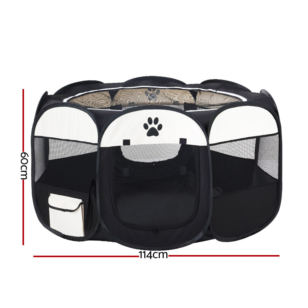 i.Pet Pet Dog Playpen Enclosure Crate 8 Panel Play Pen Tent Bag Fence Puppy XL