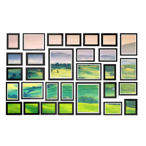 Artiss Photo Frames 30PCS  8x10in 5x7in 4x6in 3.5x5in Hanging Wall Frame Black