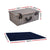 Alfresco 6 Person Picnic Basket Set Cooler Bag Wicker PU Fastening Straps Plates