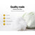 Giselle Hotel Pillow Bed Pillows 4 Pack Family Soft Medium Firm Bamboo Cover