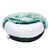 Pet Bed Cat Dog Donut Nest Calming Mat Soft Plush Kennel Teal L