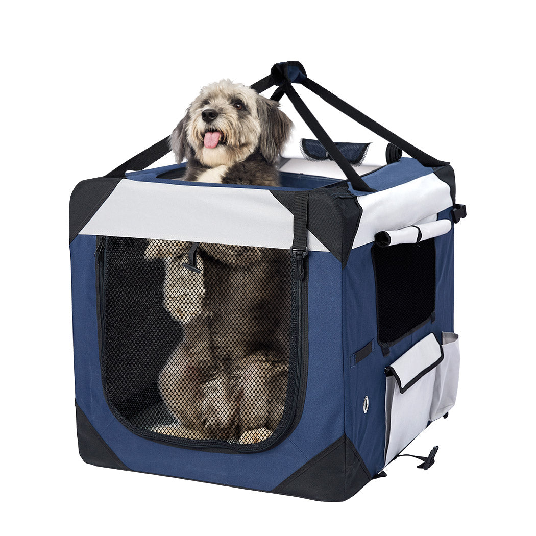 Pet Carrier Bag Dog Puppy Spacious Outdoor Travel Hand Portable Crate L