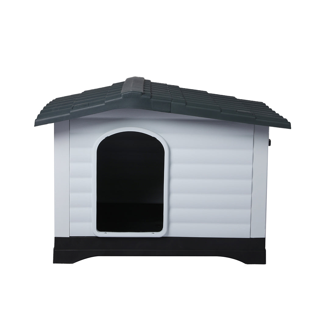 PaWz Dog Kennel Outdoor Indoor Pet Plastic Garden Large House Weatherproof Outside