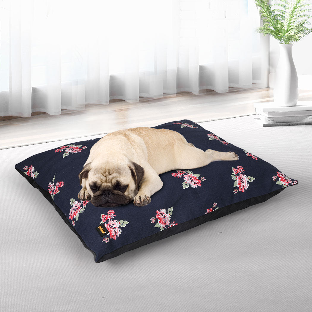 PaWz Dog Calming Bed Cat Pet Washable Removable Cover Cushion Mat Indoor M