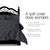 Giselle Bedding Luxury Pinch Pleat Diamond Duvet Doona Quilt Cover Set SK Black