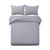 Giselle Bedding Luxury Classic Bed Duvet Doona Queen Quilt Cover Set Hotel Grey