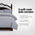 Giselle Bedding Luxury Classic Bed Duvet Doona Queen Quilt Cover Set Hotel Grey