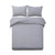 Giselle Bedding Luxury Classic Duvet Doona Quilt Cover Set Hotel Super King Grey