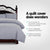 Giselle Bedding Luxury Classic Duvet Doona Quilt Cover Set Hotel Super King Grey