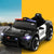 Rigo Kids Ride On Car Electric Patrol Police Cars Battery Powered Toys 12V Black