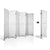 Artiss 6 Panel Room Divider Screen Privacy Wood Foldable Stand Timber White