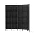 Artiss 4 Panel Room Divider Screen Privacy Timber Foldable Dividers Stand Black