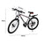 26'' Mountain Bike 21 Speed Bicycle Front Suspension Men Carboon Steel Red Wihte