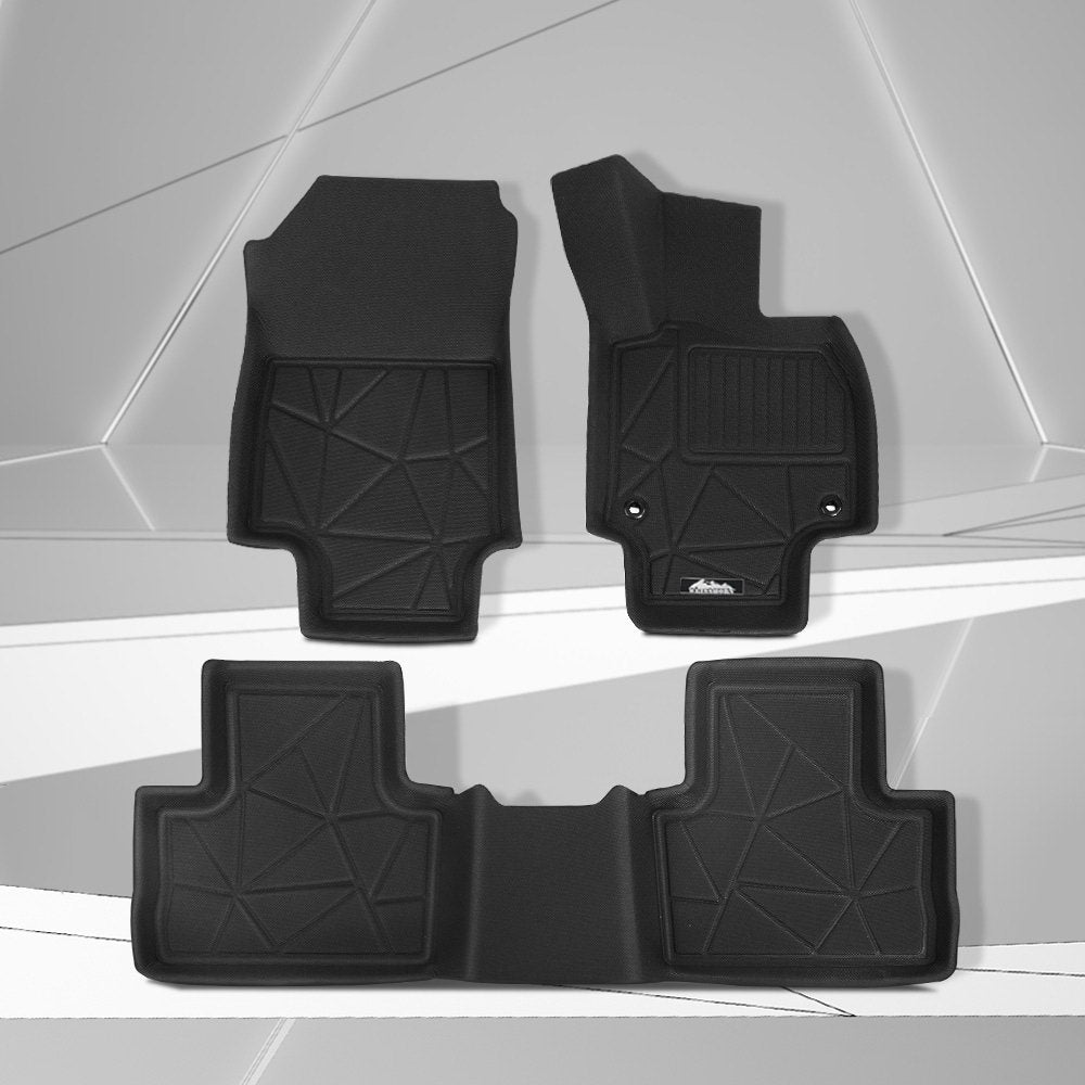 Weisshorn Car Rubber Floor Mats Front And Rear For Toyota RAV4 2019-2022