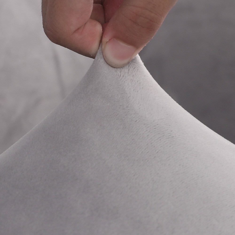 Artiss Velvet Sofa Cover Plush Couch Cover Lounge Slipcover 4 Seater Grey