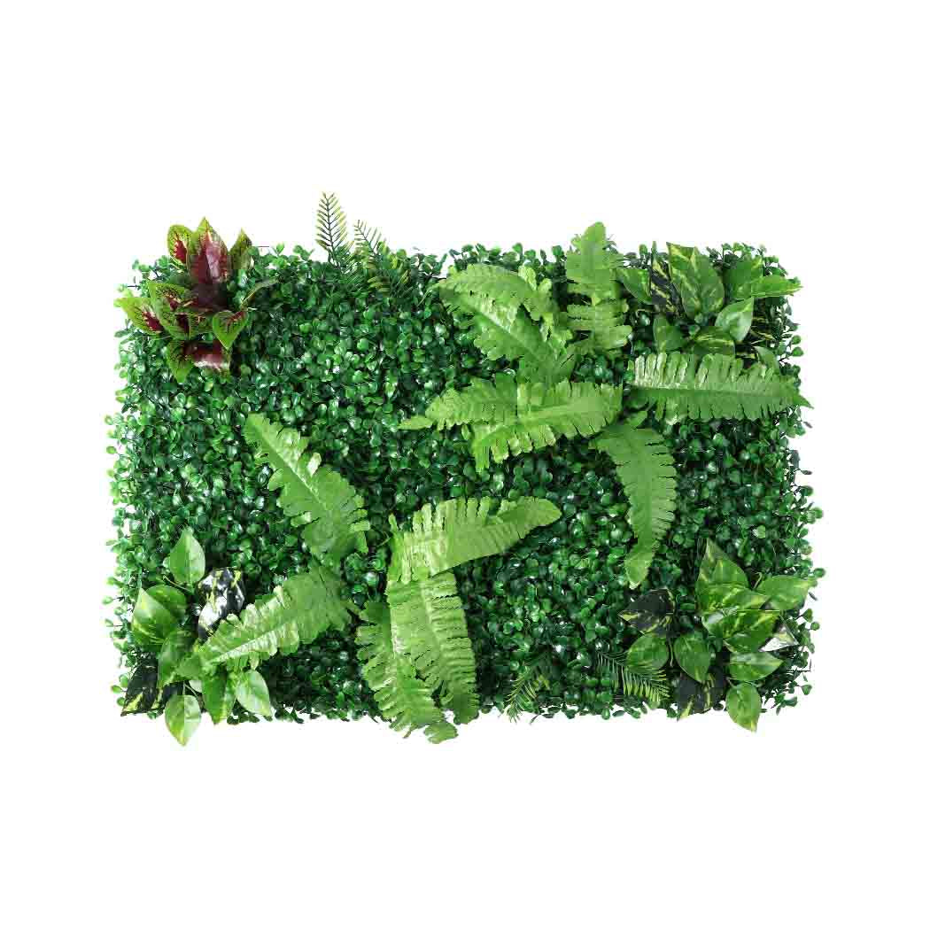 2 x Artificial Hedge Grass Plant Hedge Fake Vertical Garden Green Wall Ivy Mat Fence