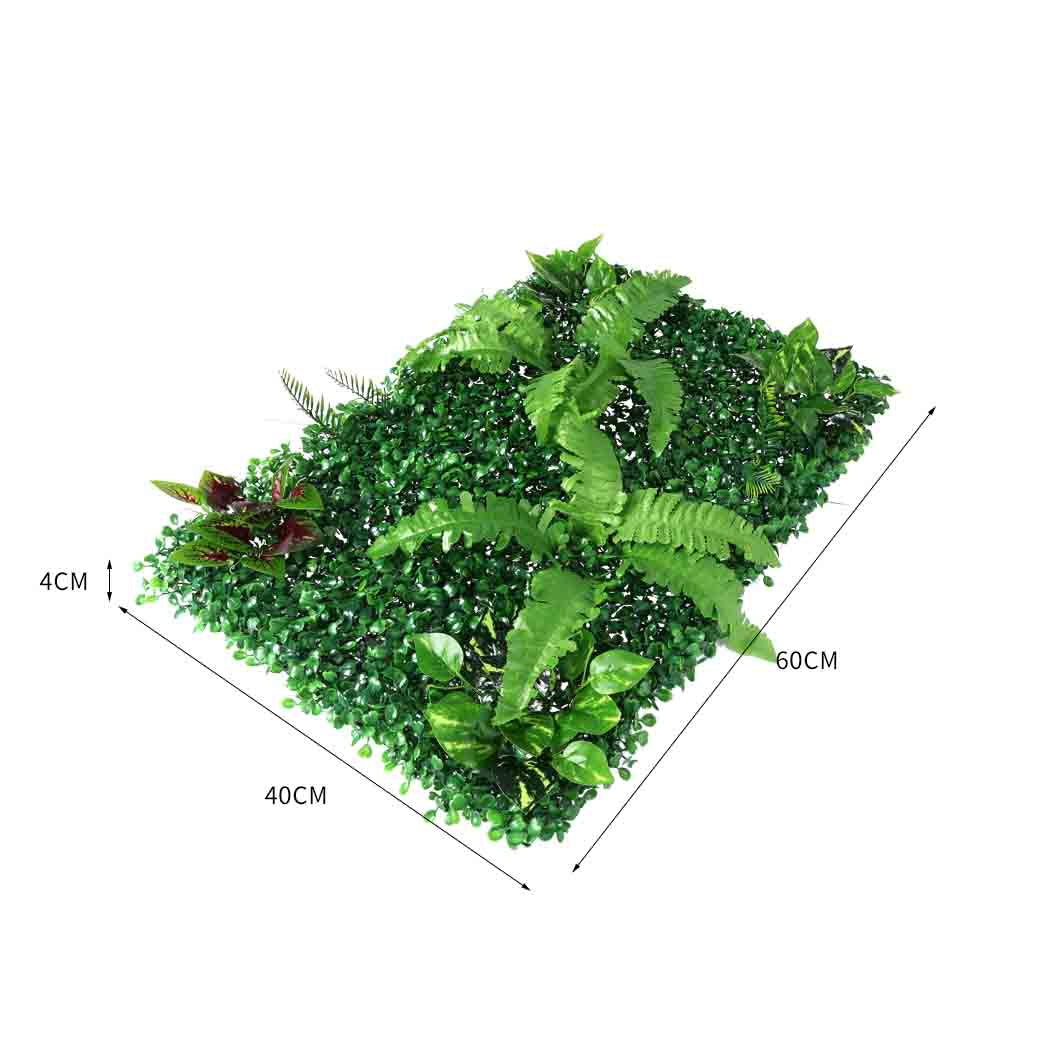 2 x Artificial Hedge Grass Plant Hedge Fake Vertical Garden Green Wall Ivy Mat Fence