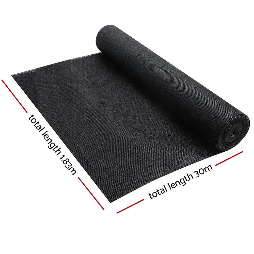 Instahut 90% Sun Shade Cloth Shadecloth Sail Roll Mesh Outdoor 195gsm 1.83x30m