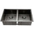 Cefito 77cm x 45cm Stainless Steel Kitchen Sink Under/Top/Flush Mount Black