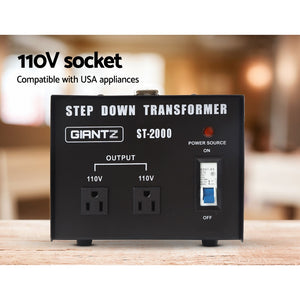 Giantz 2000 Watt Step Down Transformer