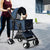 Pet Stroller Dog Cat Pram Foldable Carrier 4 Wheels Large Travel Pushchair Blue