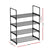 Artiss Shoe Rack Stackable Shelves 4 Tiers 55cm Shoes Storage Stand Black