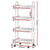 Artiss Storage Trolley Kitchen Cart 4 Tiers White