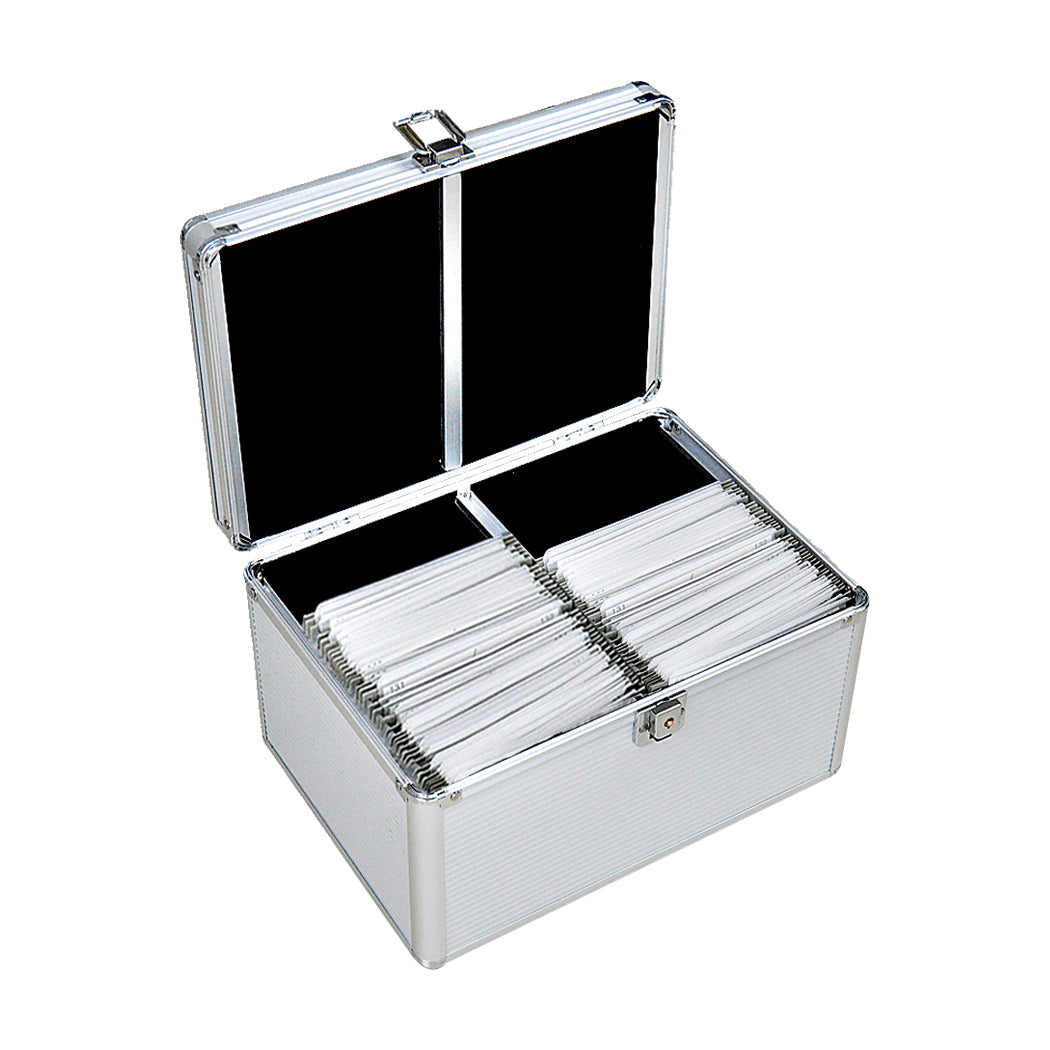 240 Discs Aluminium CD DVD Cases Bluray Lock Storage Box Organizer Free Inserts