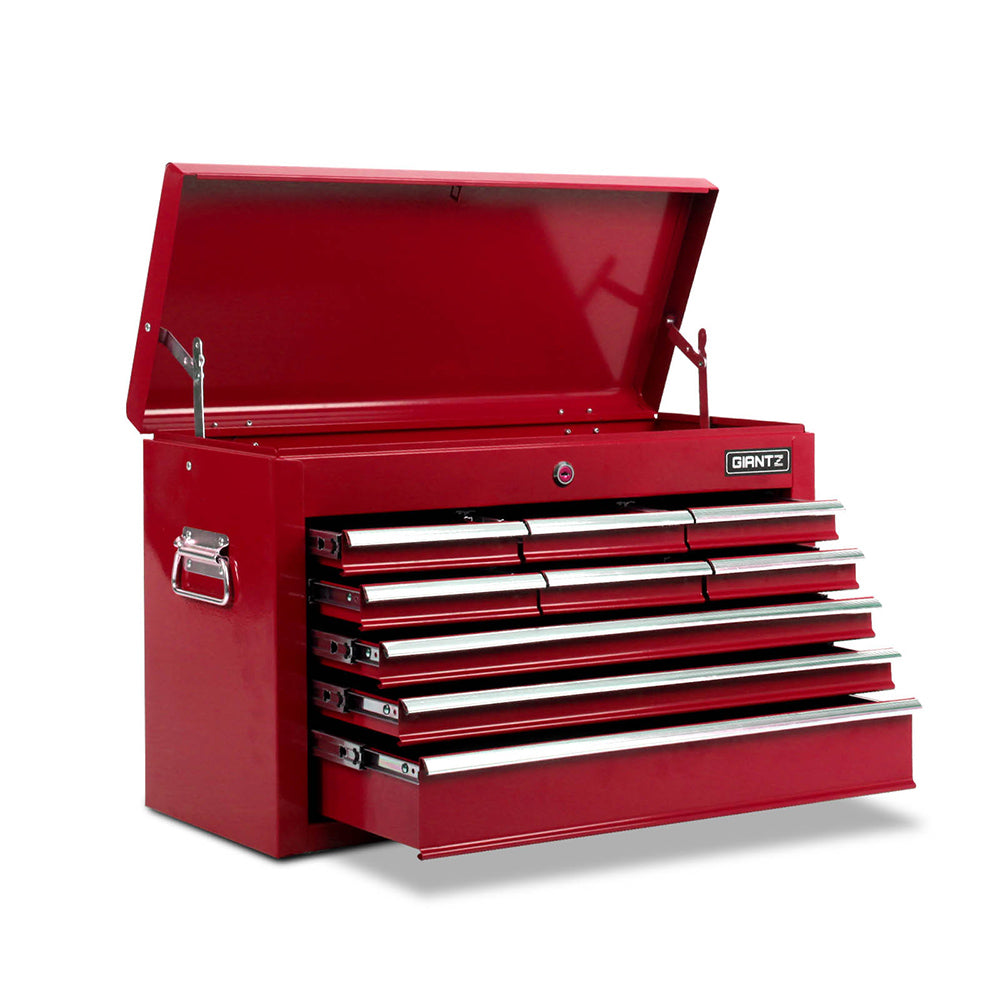 Giantz 9 Drawer Mechanic Tool Box Cabinet Storage - Red