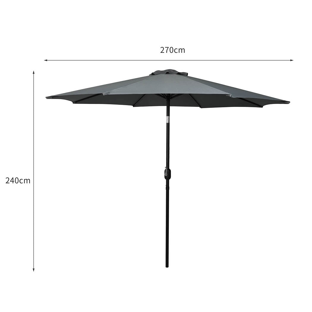 Mountview 2.7m Outdoor Umbrella Garden Patio Tilt Parasol
