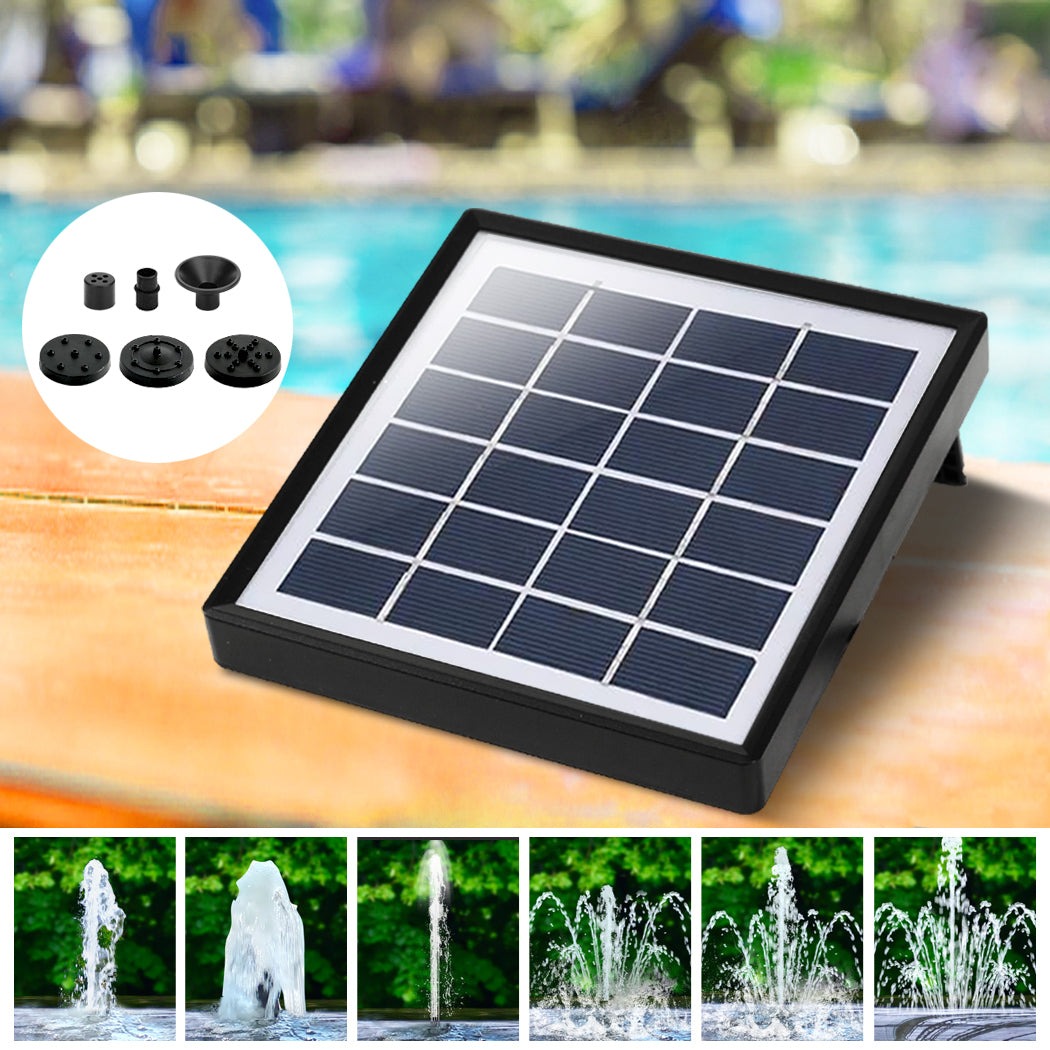 Solar Fountain Water Pump Kit Pond Pool Submersible Outdoor Garden 1.5W