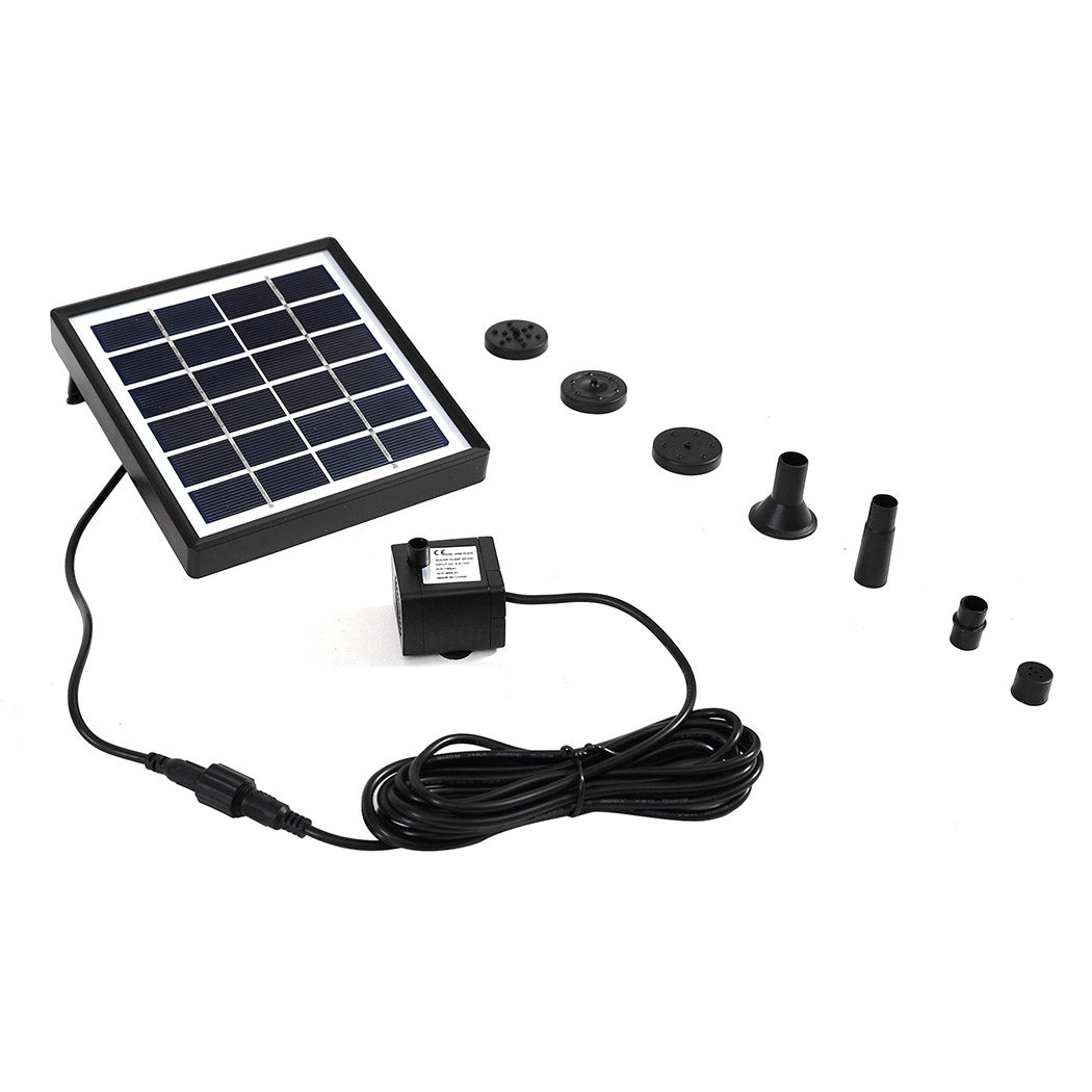 Solar Fountain Water Pump Kit Pond Pool Submersible Outdoor Garden 1.5W