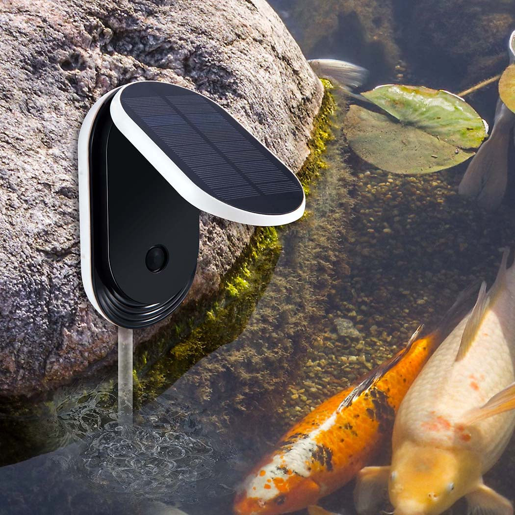 Solar Oxygenator Air Pump Powered Pool Water Pond Outdoor Fish Oxygen Tank