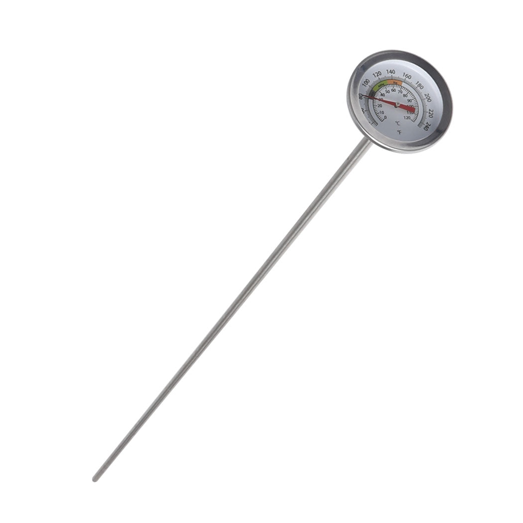 90cm Soil Thermometer Compost Garden Ground Stainless Steel 0-120deg Fertilizer