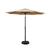Instahut Outdoor Umbrella 2.7m Base Beach Pole Garden Tilt Sun Patio UV Beige