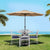 Instahut Outdoor Umbrella Umbrellas Beach Pole Garden Tilt Sun Patio UV 2.7m