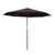 Instahut 3M Outdoor Pole Umbrella Cantilever Stand Garden Umbrellas Patio Black