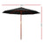 Instahut 3M Outdoor Pole Umbrella Cantilever Stand Garden Umbrellas Patio Black