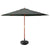 Instahut Outdoor Umbrella Pole Umbrellas 3M W/ Base Garden Stand Deck Charcoal