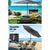 Instahut Outdoor Umbrella 3m Base Beach Pole Garden Tilt Sun Patio UV Charcoal