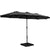 Instahut Outdoor Umbrella Beach Twin Base Stand Garden Sun Shade Black 4.57m