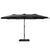 Instahut Outdoor Umbrella Beach Twin Base Stand Garden Sun Shade Black 4.57m