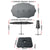 Instahut Outdoor Umbrella Beach Twin Base Stand Garden Sun Shade Charcoal 4.57m