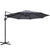 Instahut 3M Roma Outdoor Furniture Garden Umbrella 360 Degree Charcoal